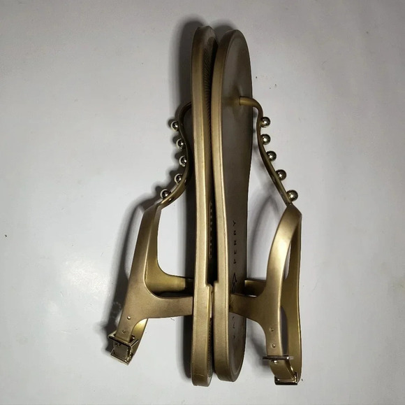 Katy Perry The Geli Studded T Strap Flat Thong Sandal, 7 - Picture 5 of 7